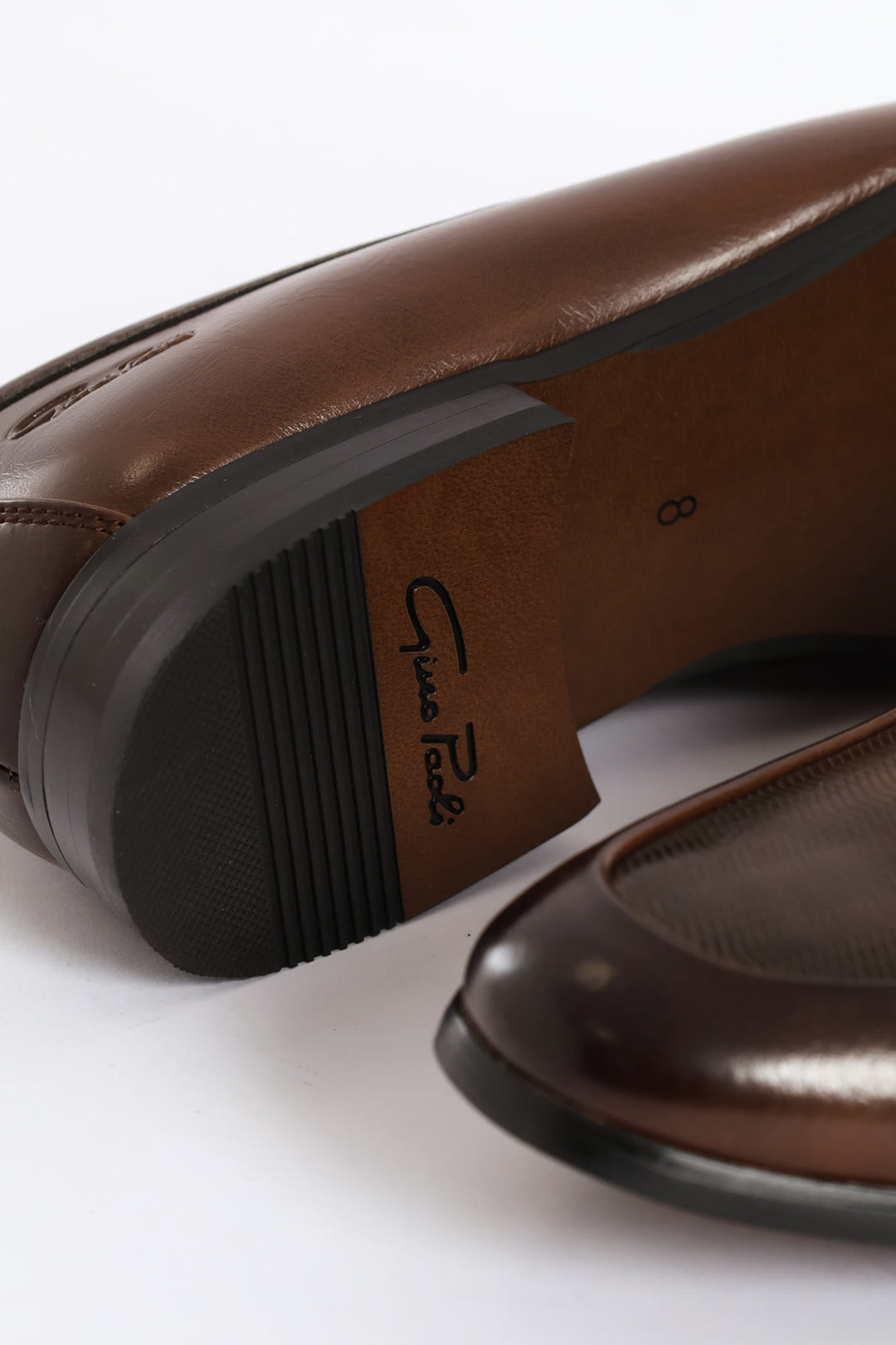 Laser Detail Vamp Penny Moccasin - Brown