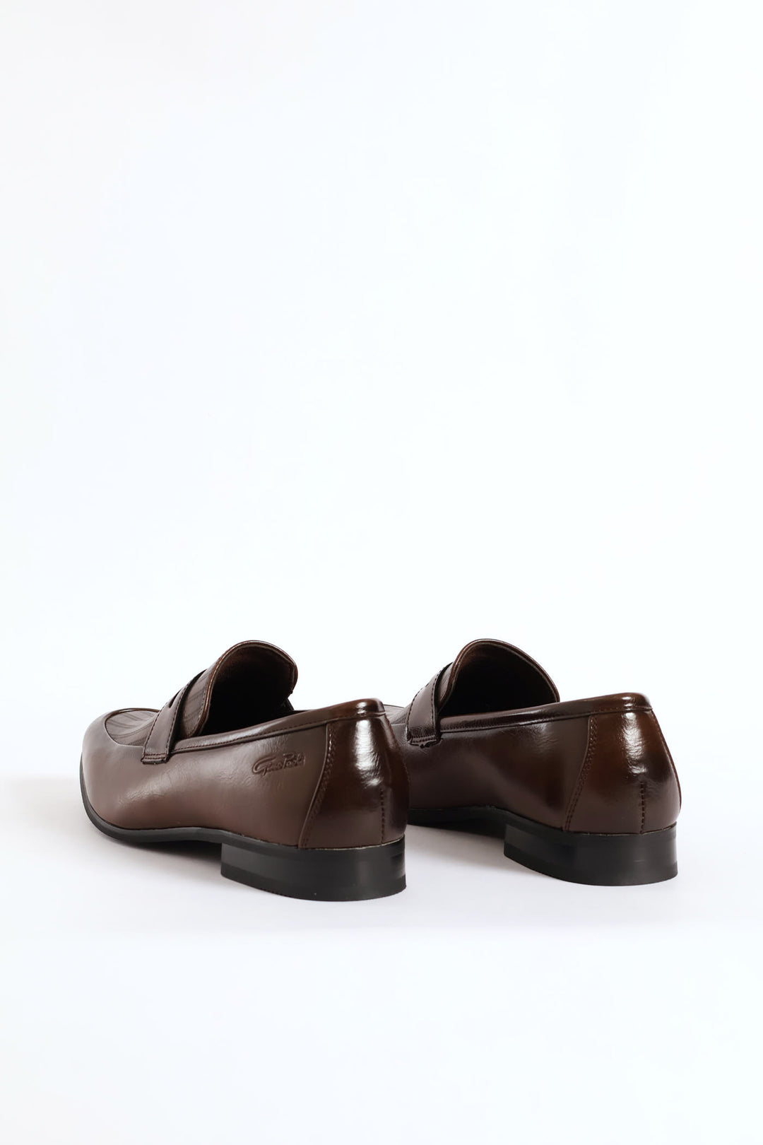 Laser Detail Vamp Penny Moccasin - Brown