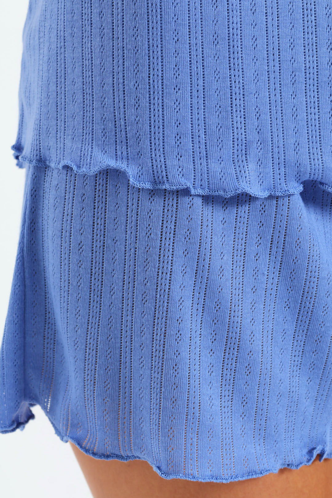 Pointelle Cami & Short Set - Blue