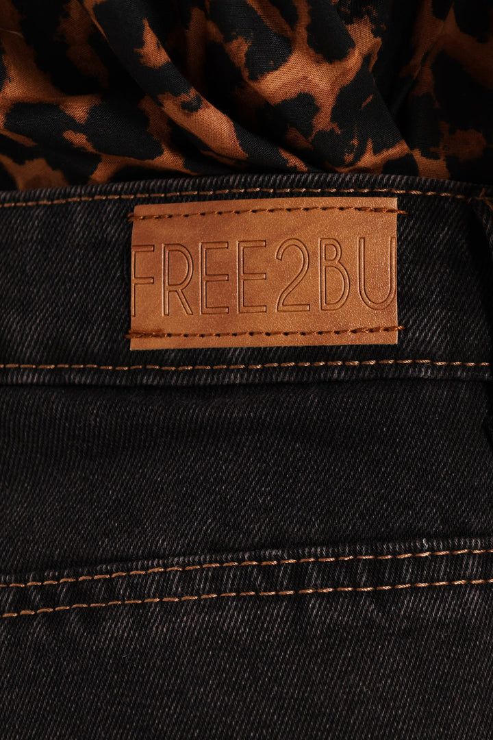 Contrast Stitch Carpenter Jean - Black