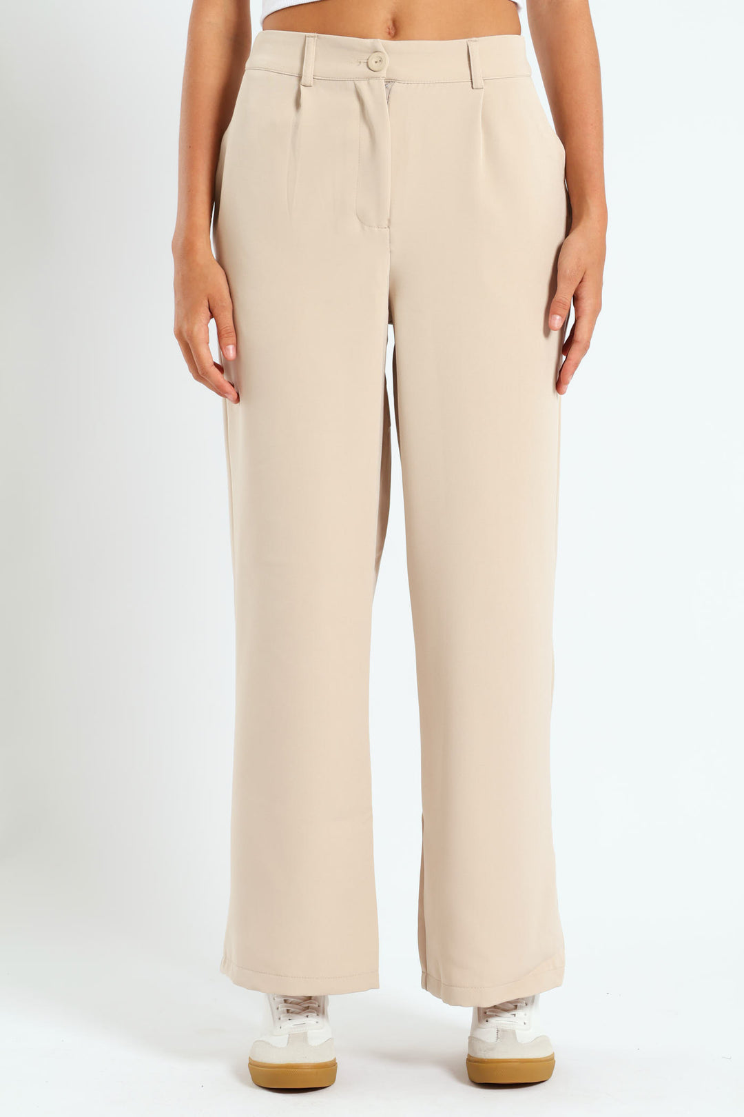 Pleat Puddle Pants - Stone