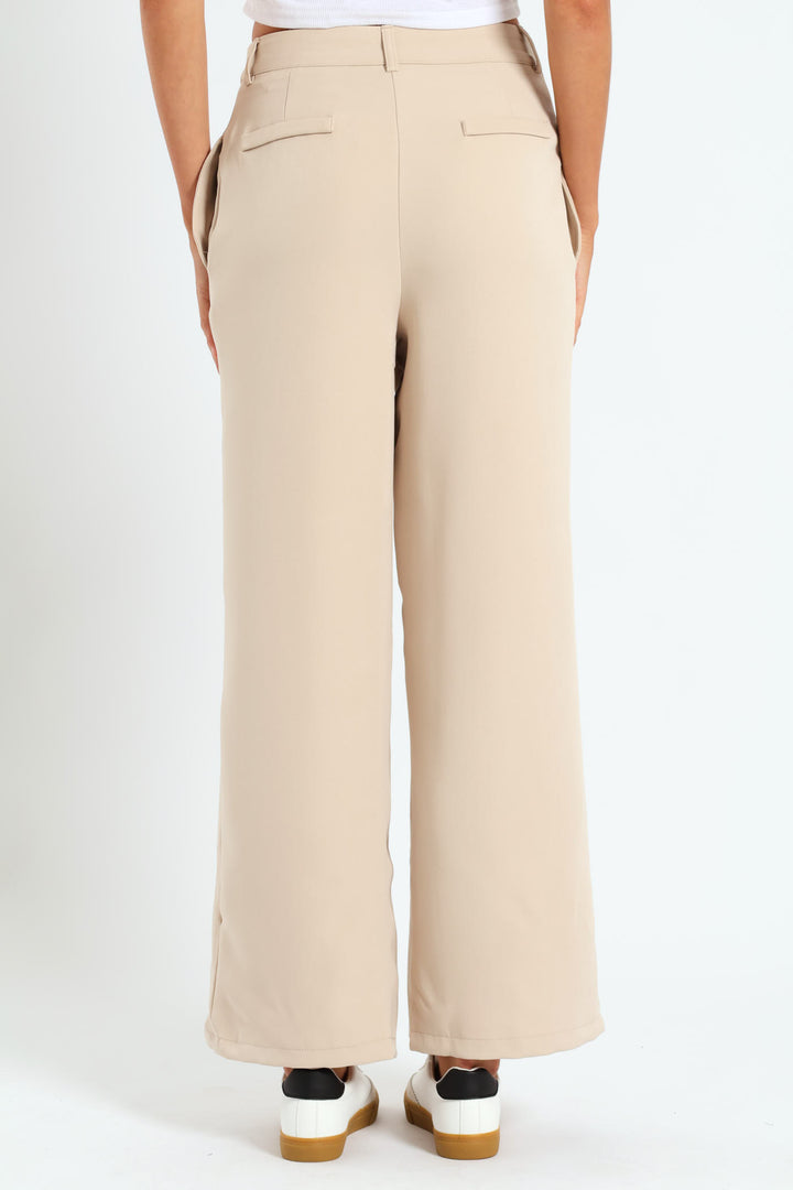 Pleat Puddle Pants - Stone