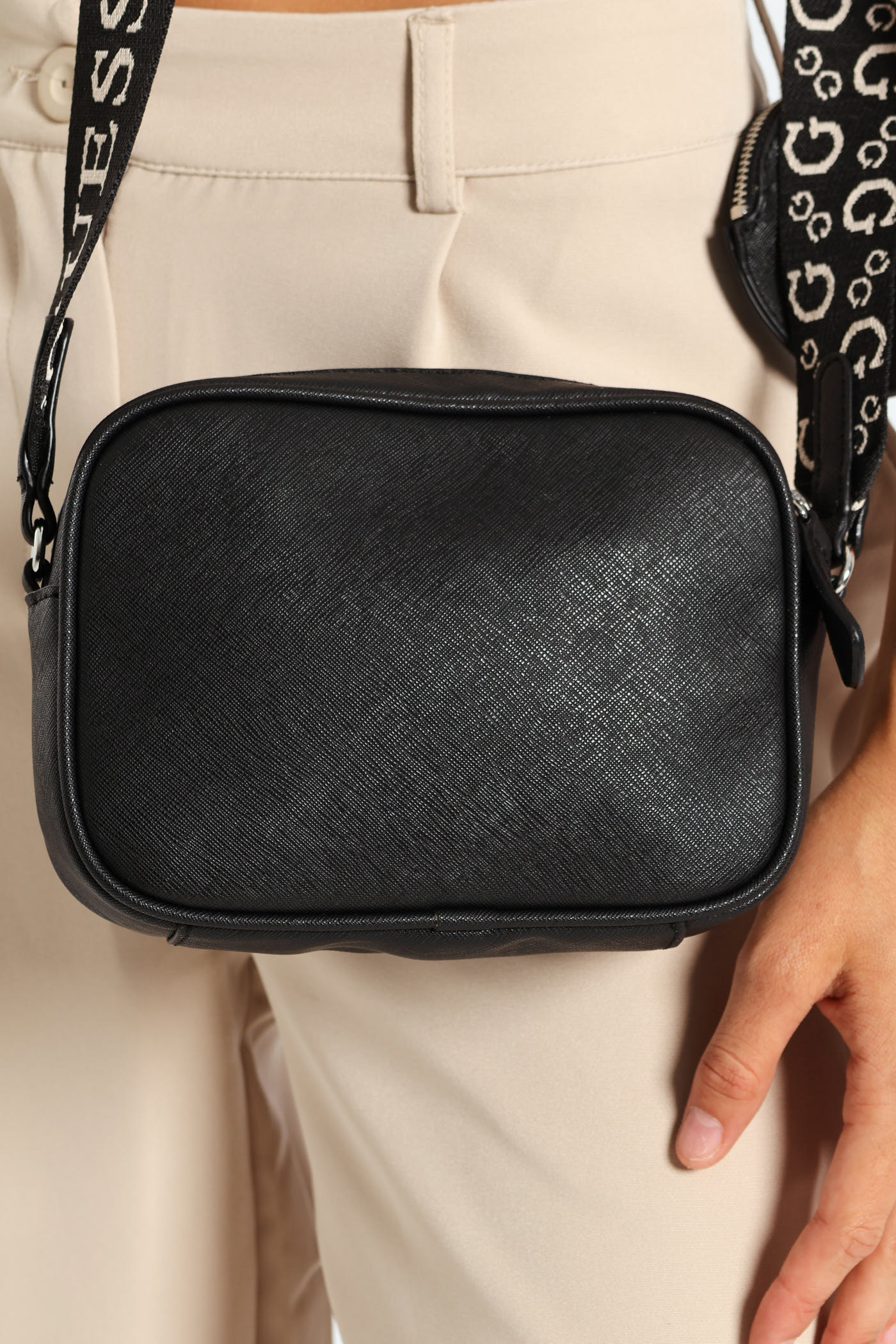 Ladies Lya Mini Double Zip Crossbody Bag - Black – Edgars