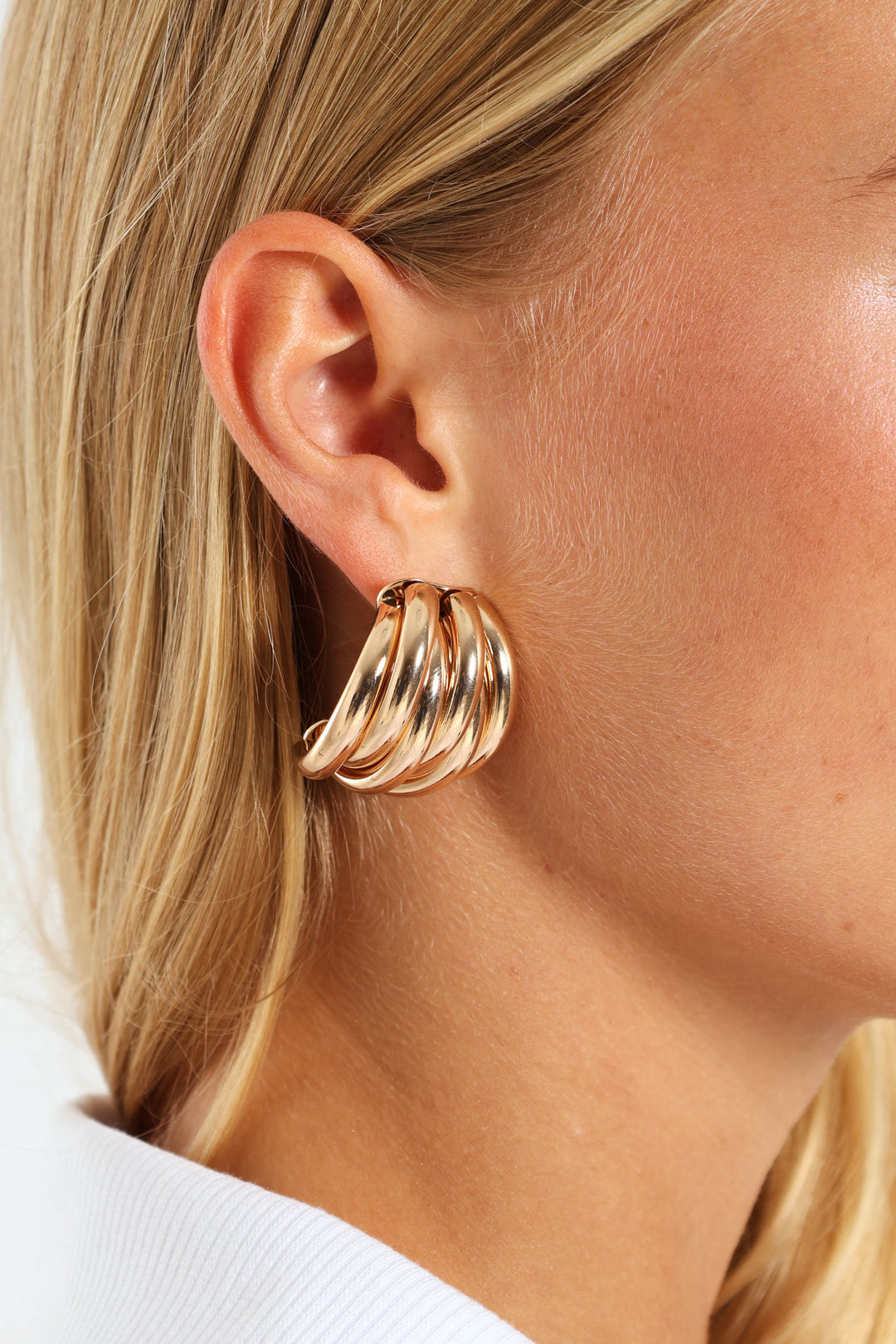 Multi Strand Earrings - Gold
