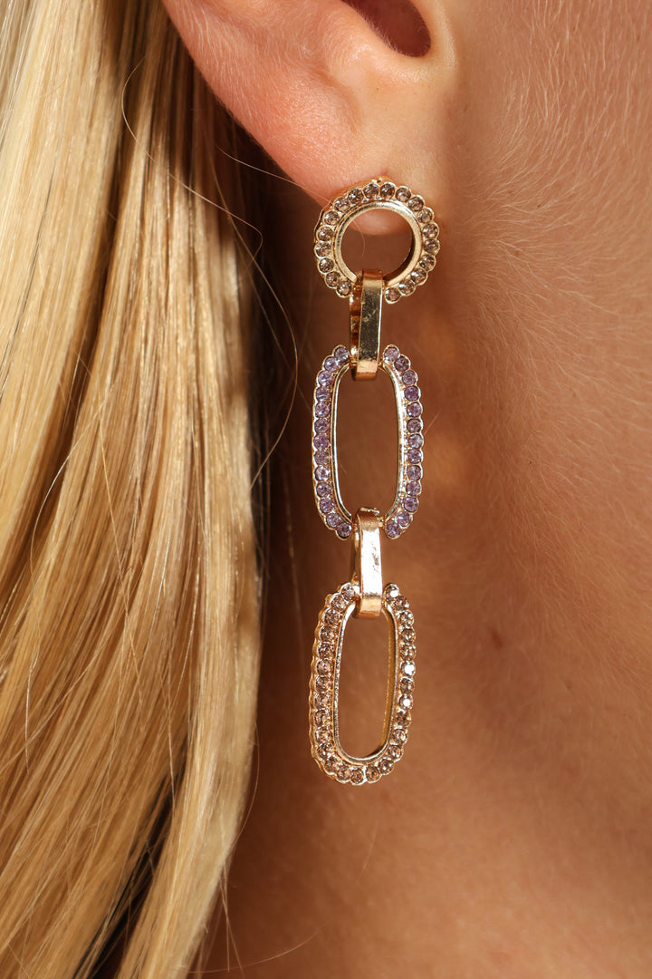 Jewel Drop Earring - Gold