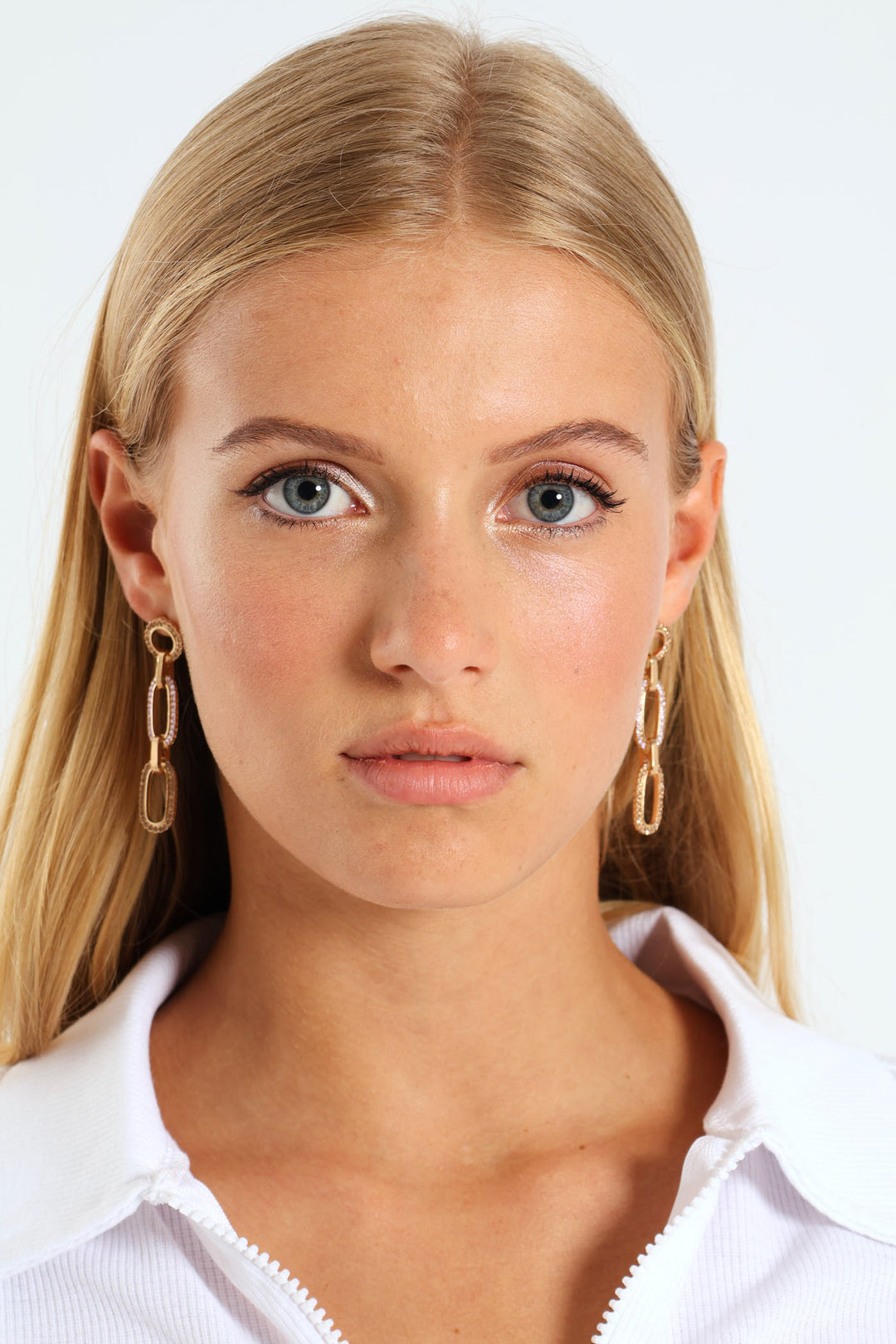 Jewel Drop Earring - Gold