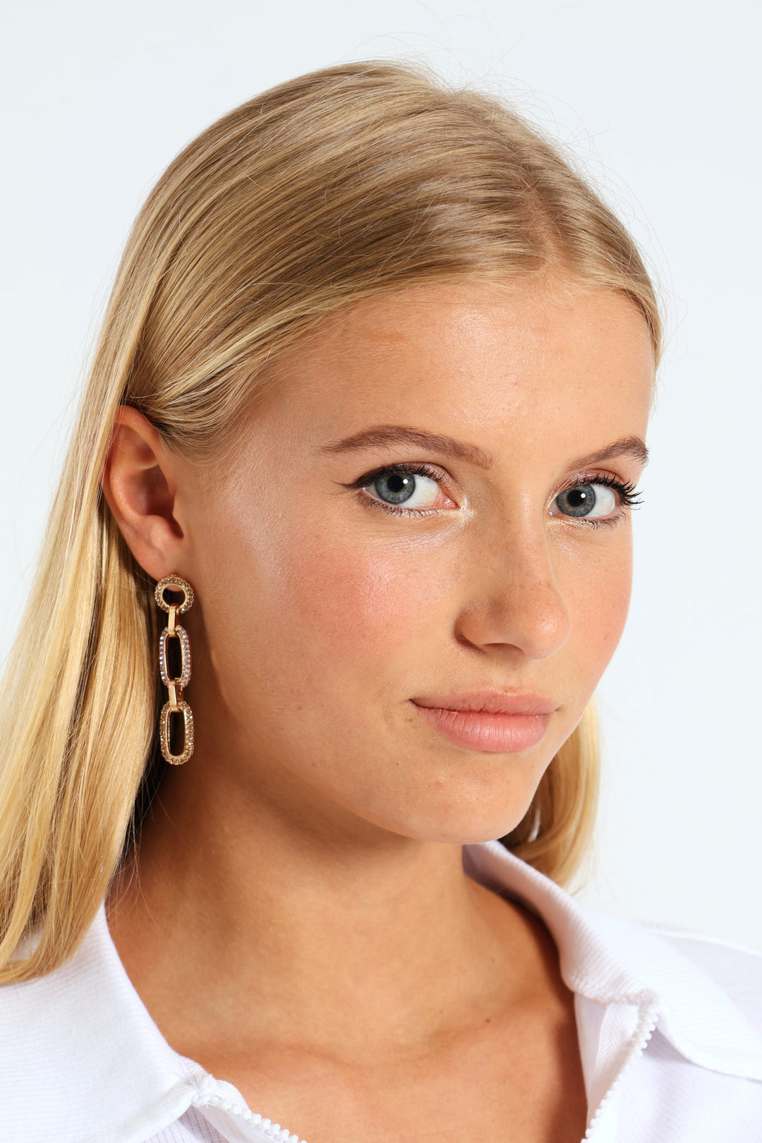 Jewel Drop Earring - Gold