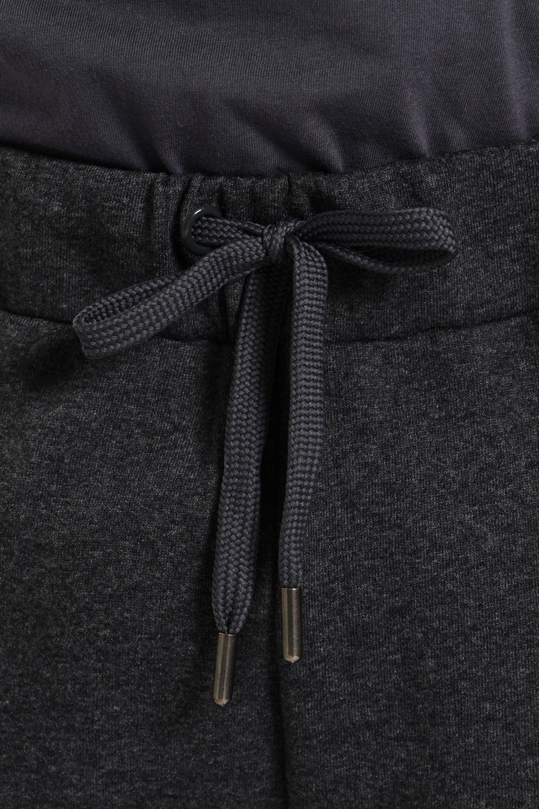 Fleece Slant Pocket Short - Charcoal