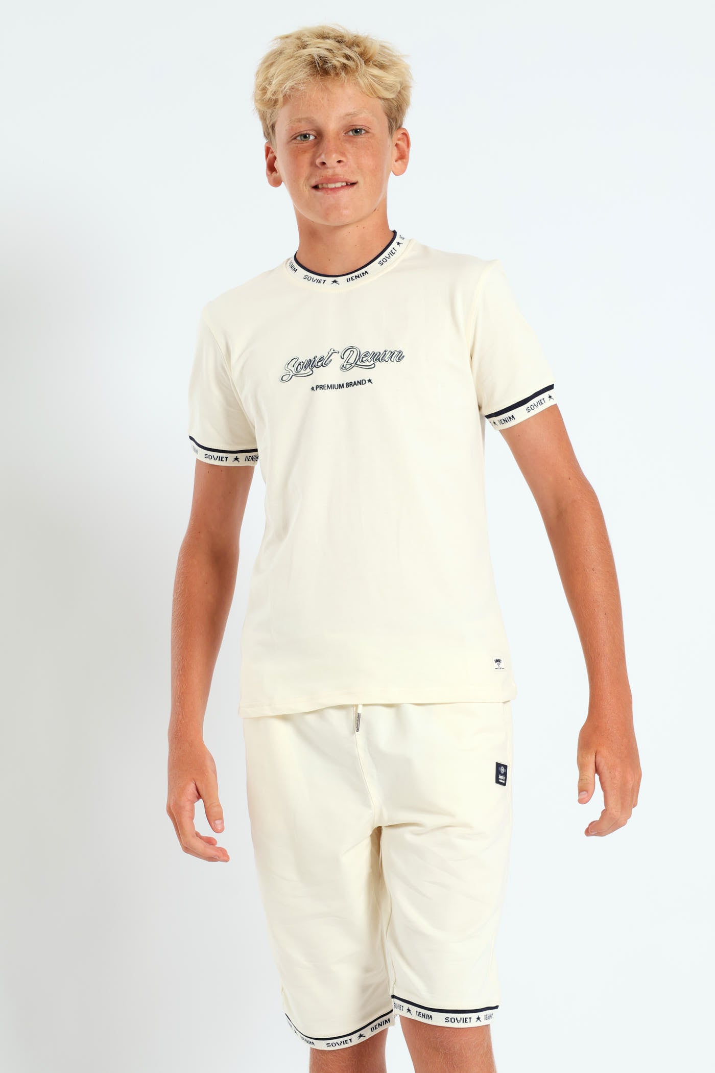 Boys Boys Glide Crew Neck Tee - Cream – Edgars