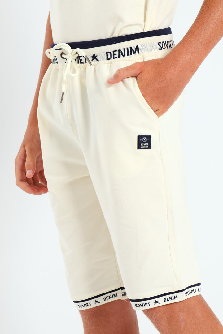 Boys Element Track Short - Cream