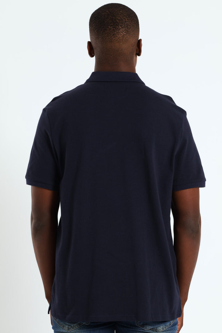 Basic Regular Fit Golfer - Navy