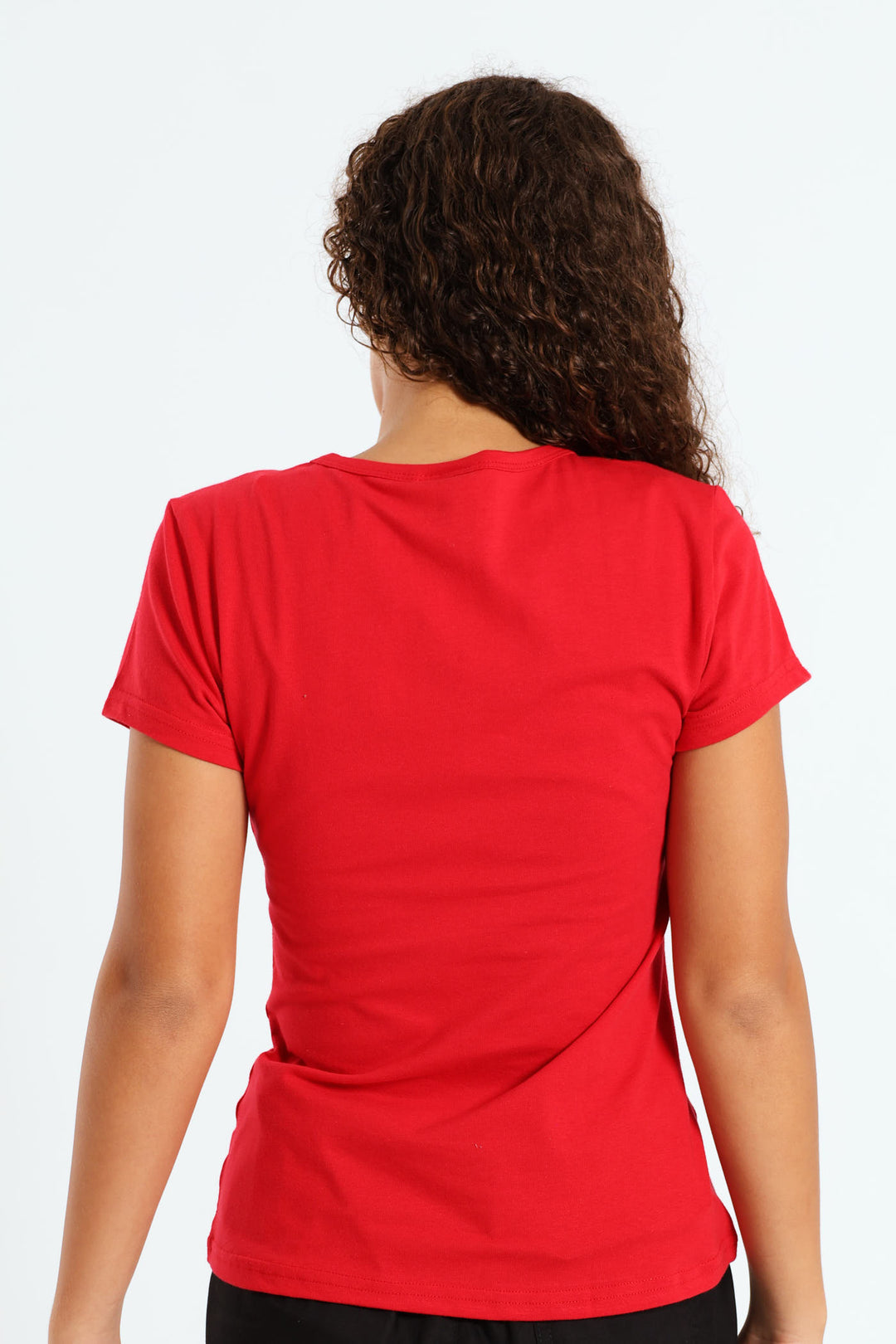 Girls Regular Fit Christmas Tee - Red