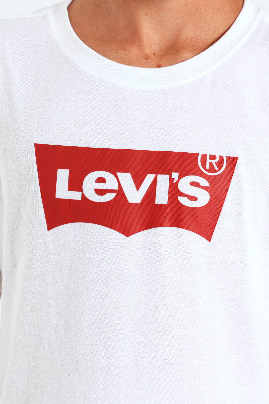 Boys Core Bat Logo Print Tee - White