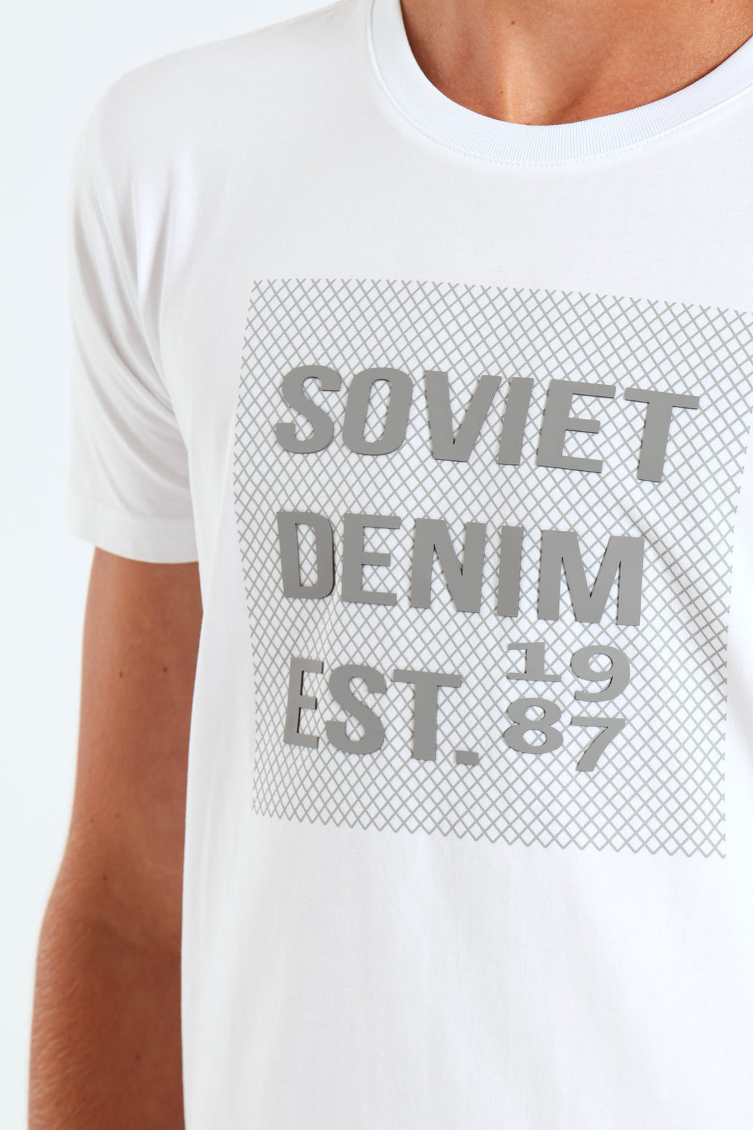 Boys Potent Crew Neck Tee - White