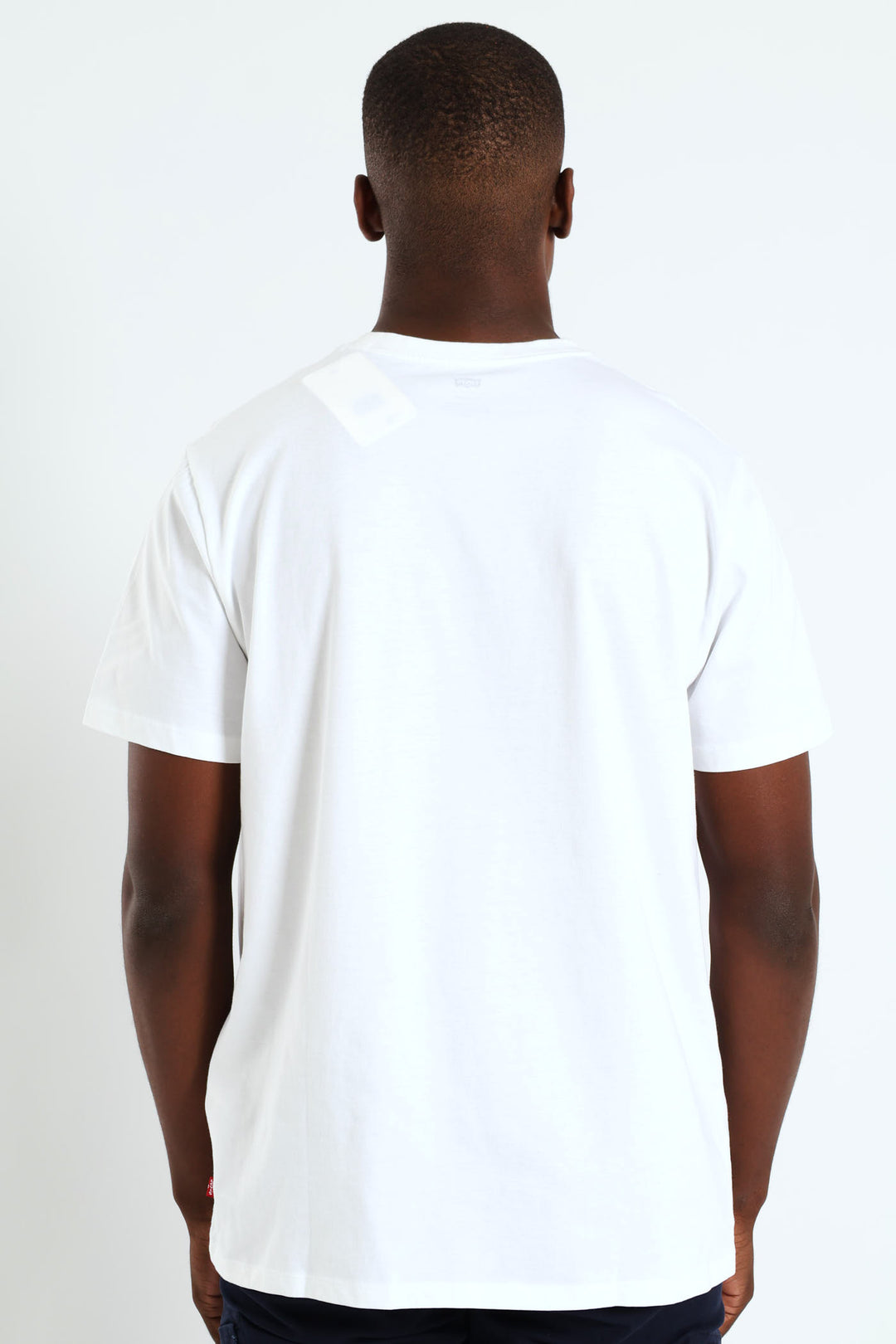 Graphic Set-In Neck Tee - White