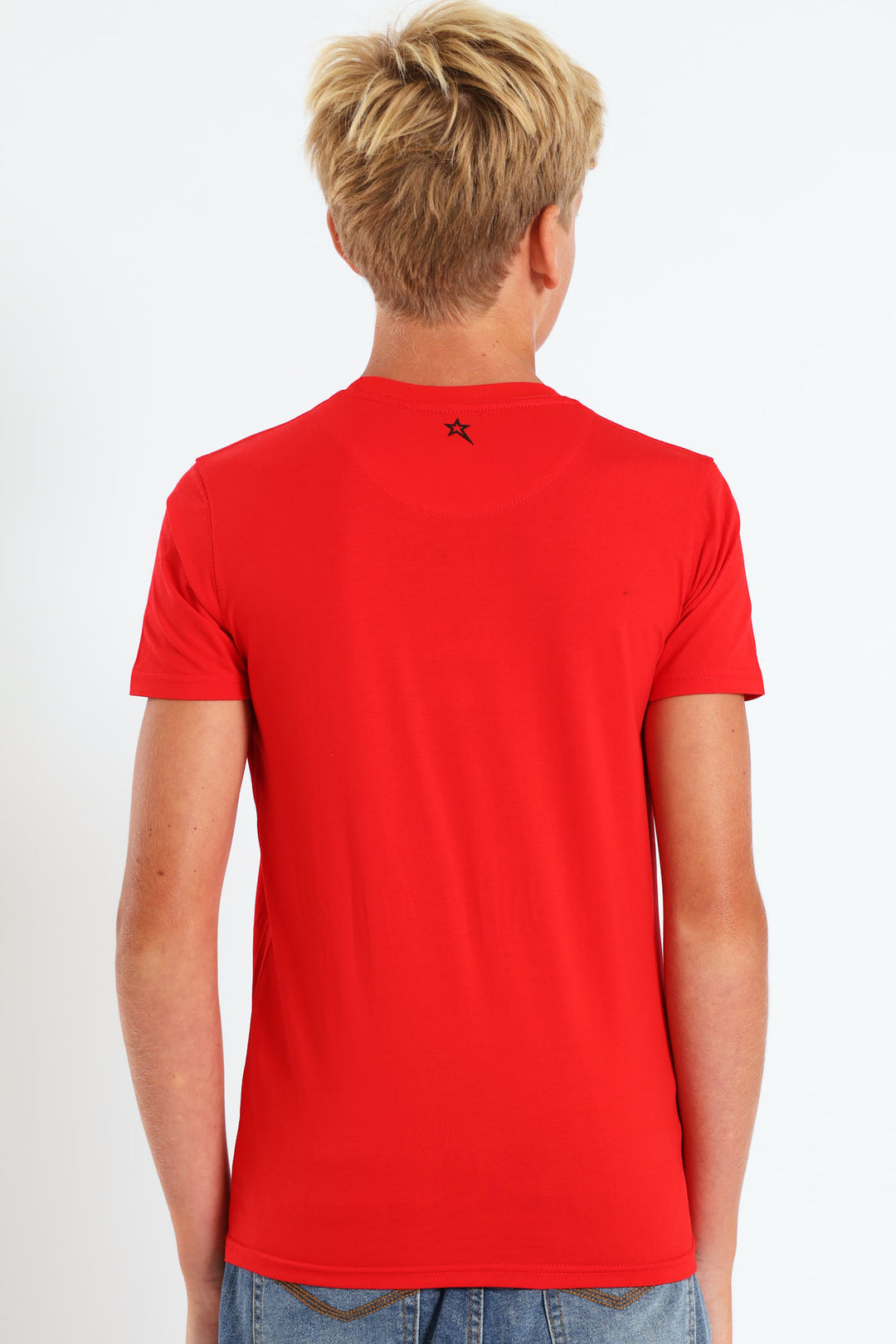 Boys Potent Crew Neck Tee - Red