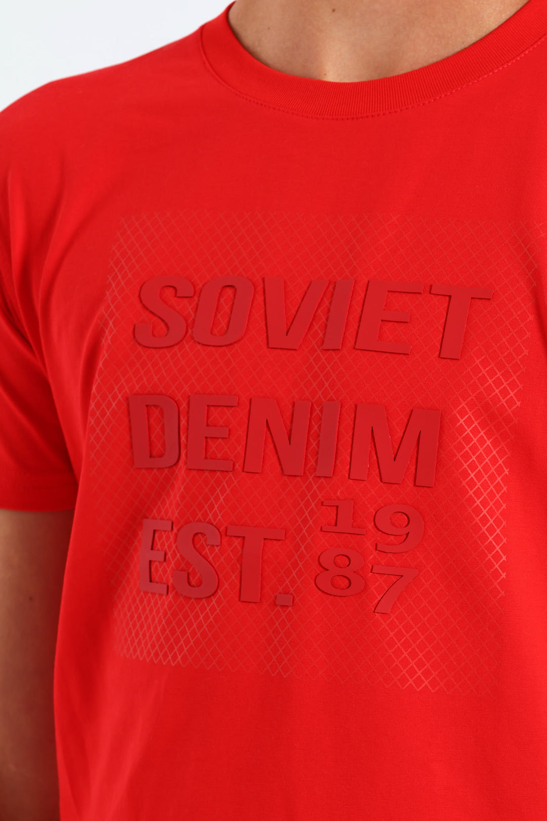 Boys Potent Crew Neck Tee - Red