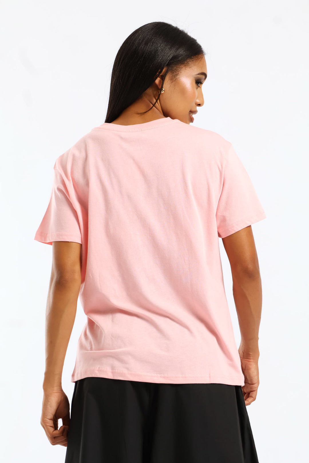 Love Slogan Foil Tee - Blush