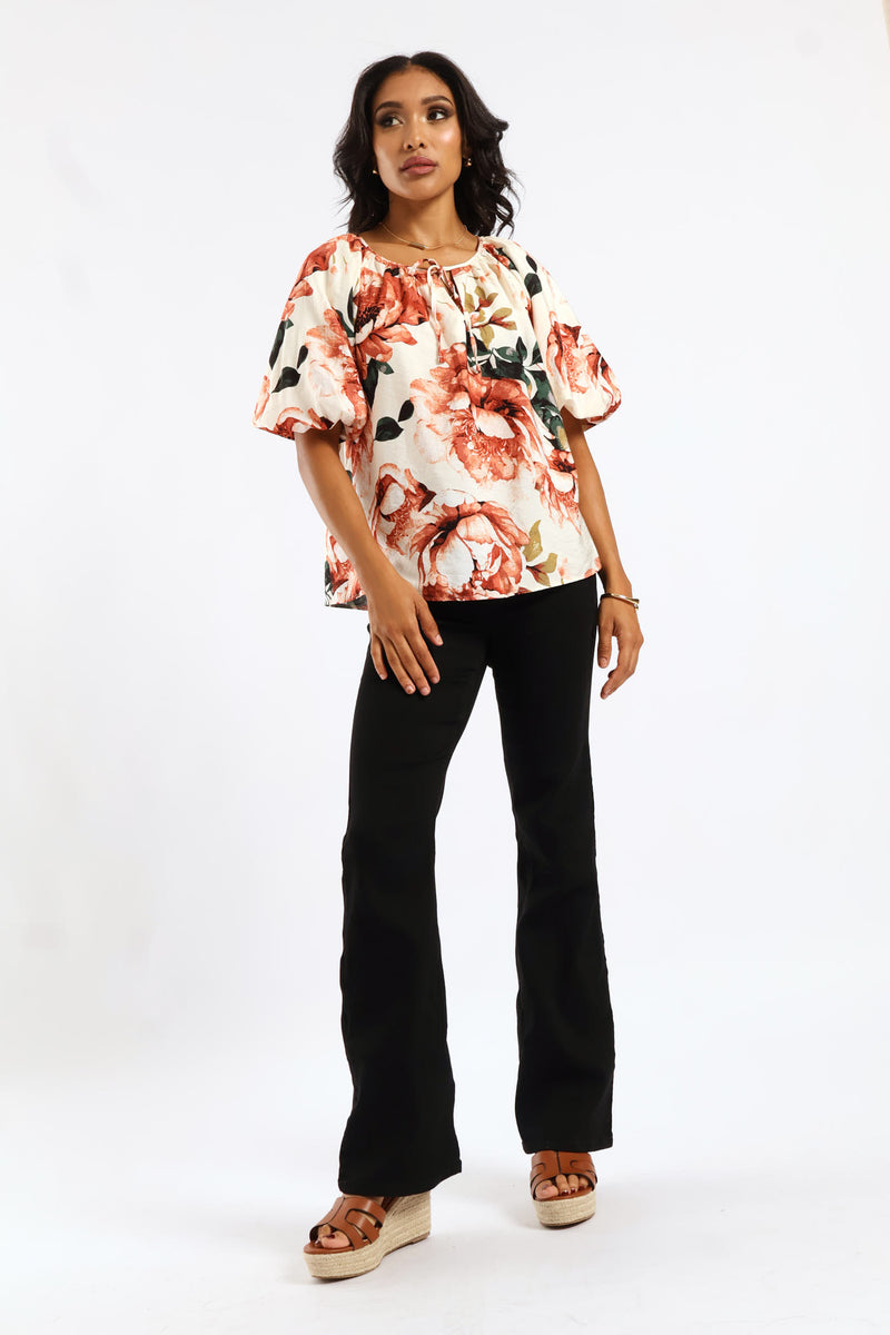 High Waist Bootleg Jean - Black