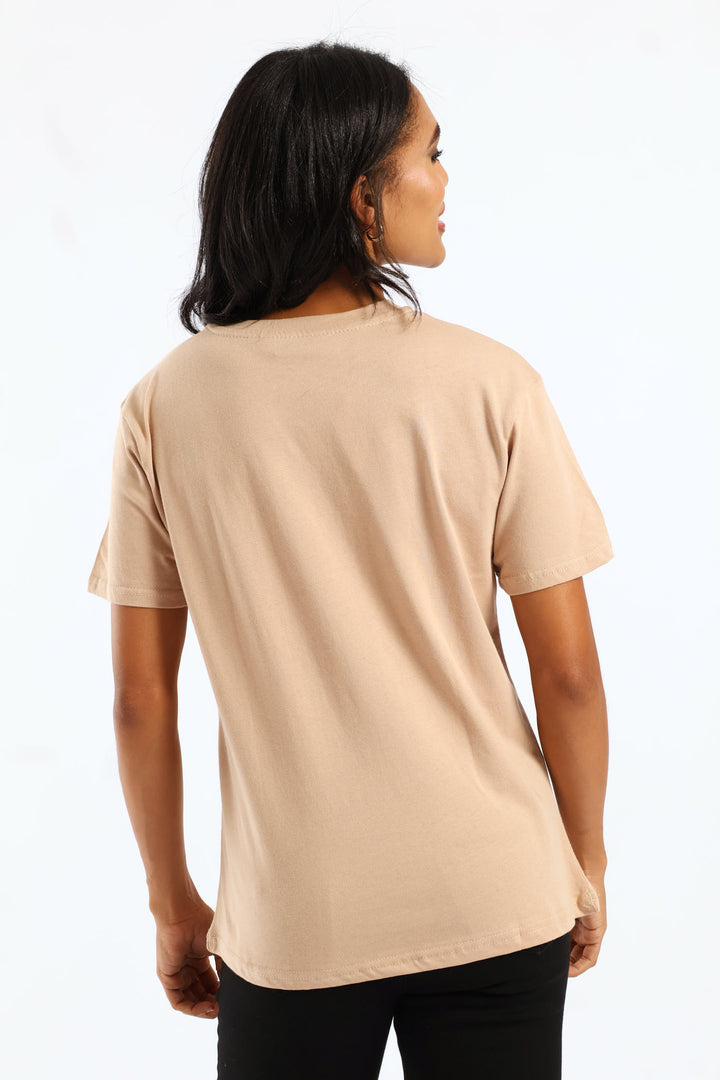 Bloom Autumn Bouquet Tee - Light Taupe
