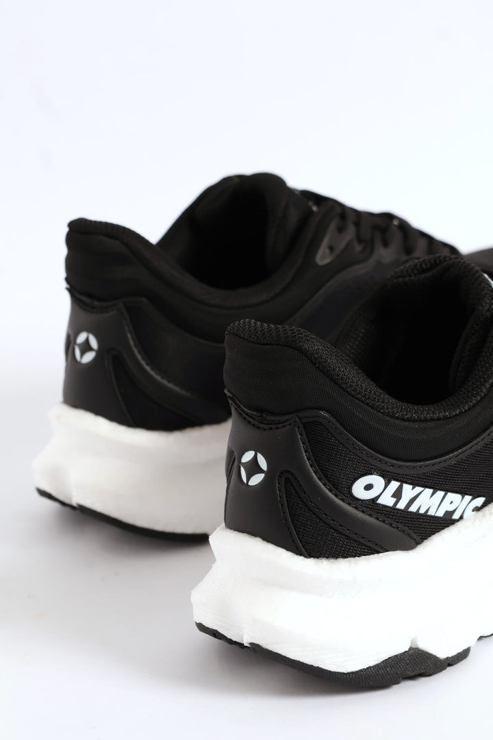 The Streak Lace Up Trainer - Black/White
