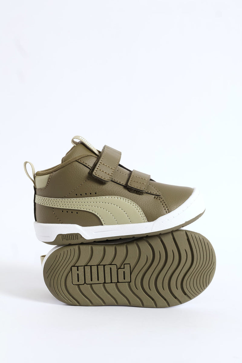 Pre-Boys Multiflex 2 Mid Sl V Sneaker - Olive