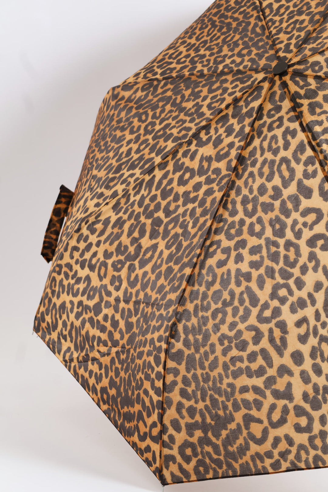 Mini 3 Fold Leopard Print Umbrella - Animal