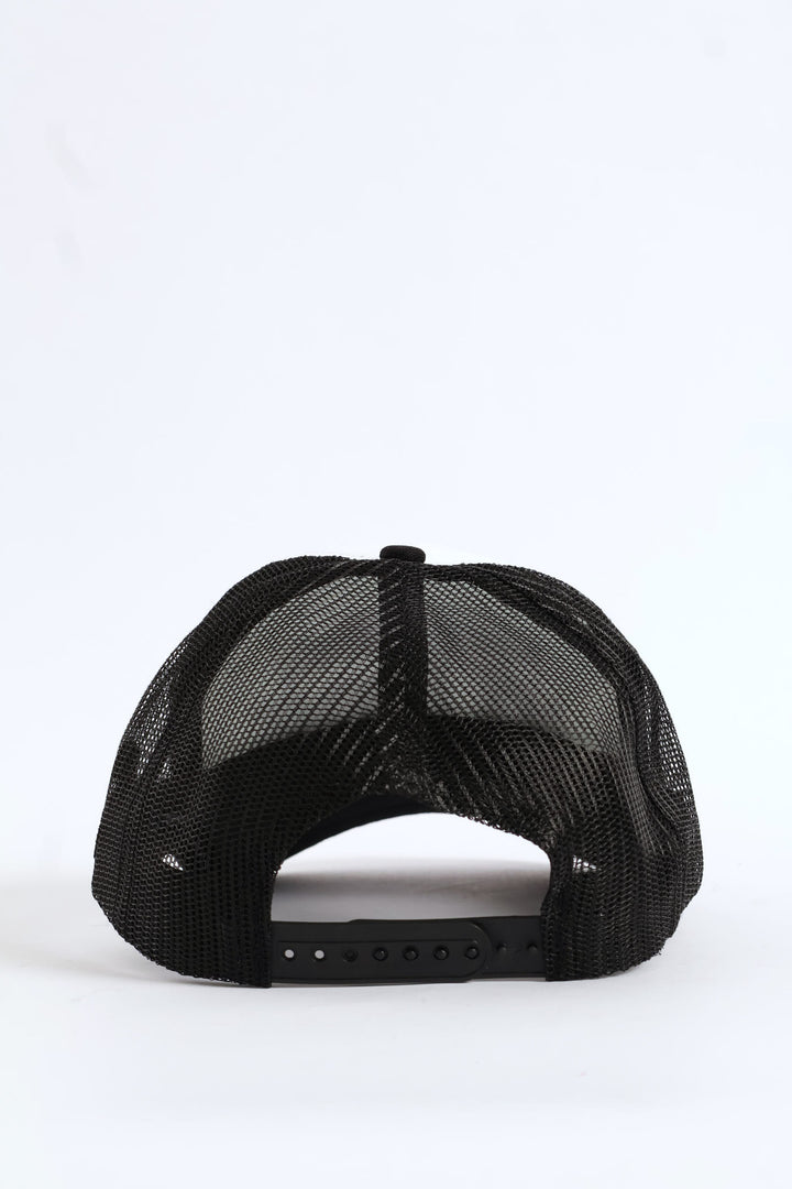 Make Money Not Friends Cap - Black/White