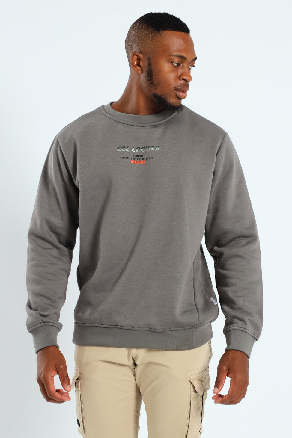 Elio Multi Print Sweatshirt - Dark Grey