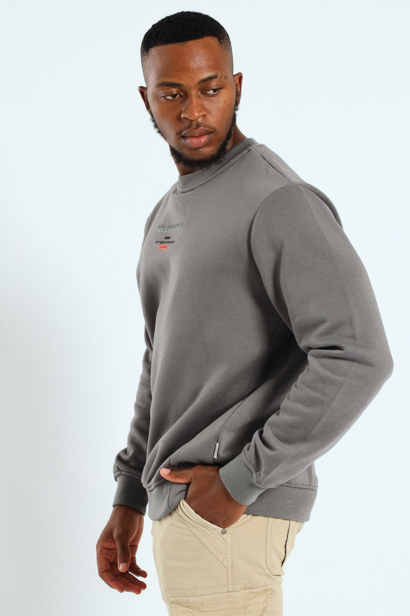 Elio Multi Print Sweatshirt - Dark Grey