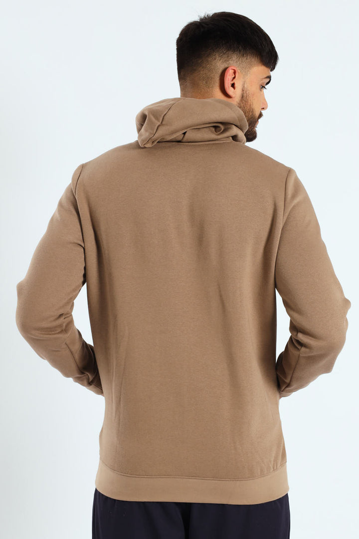 Essential No.1 Logo Fleece Hoodie - Taupe