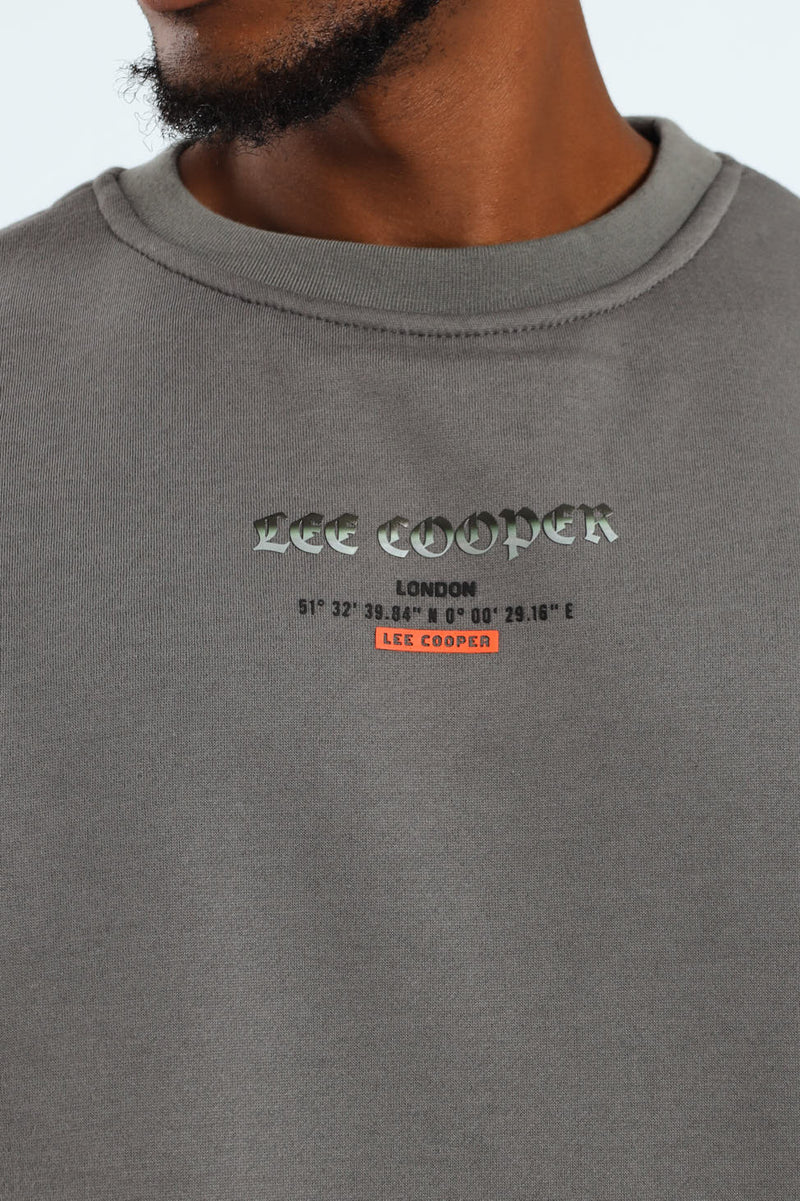 Elio Multi Print Sweatshirt - Dark Grey