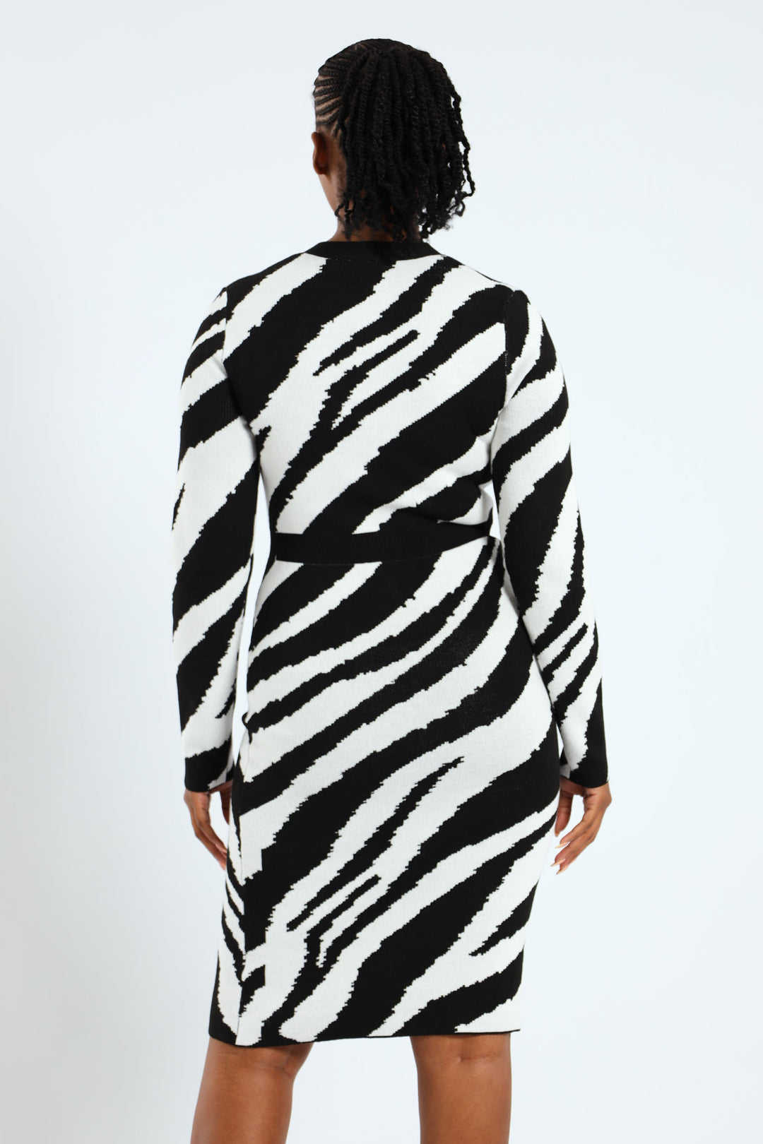 Zebra Preppy Bodycon Dress
