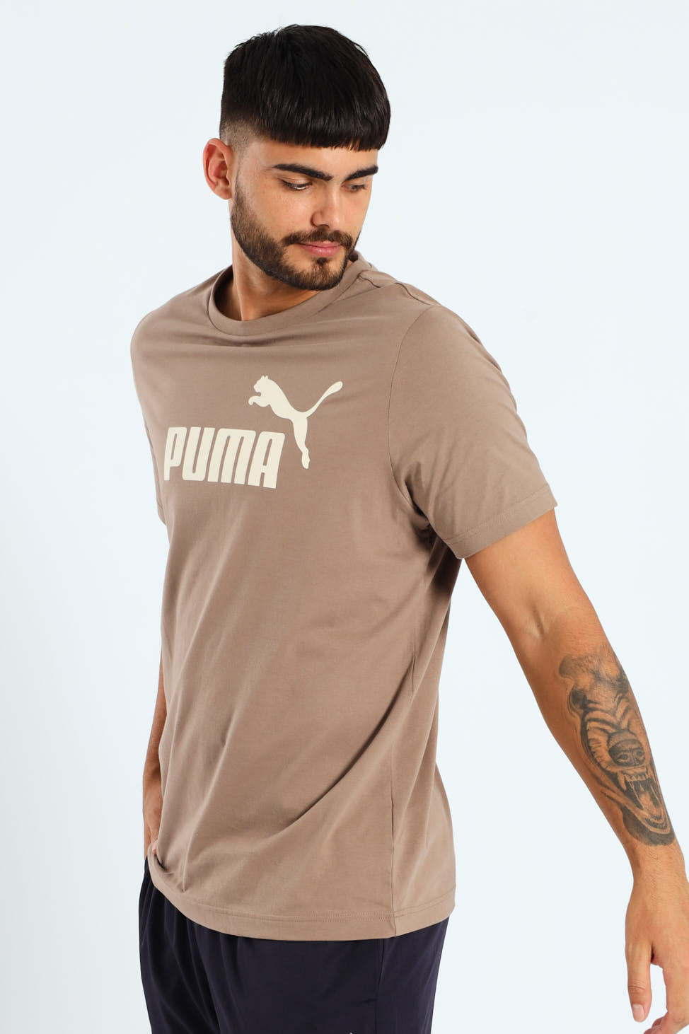 Essential No.1 Logo Tee - Taupe