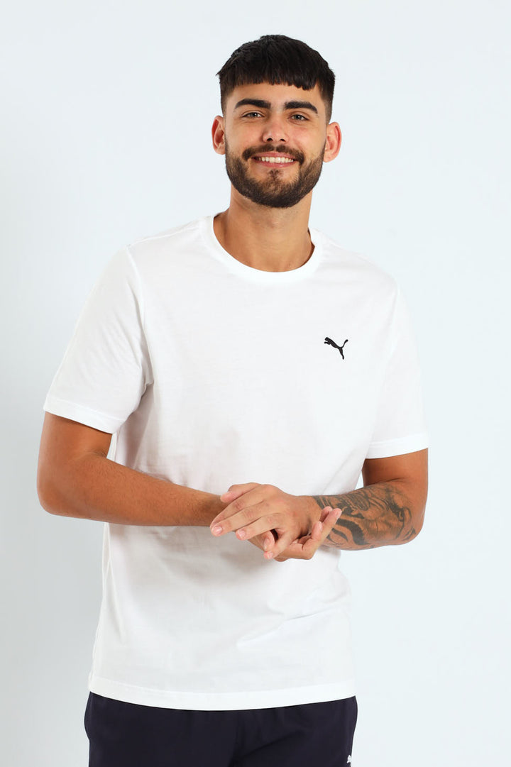 Essential Small Logo Tee - White