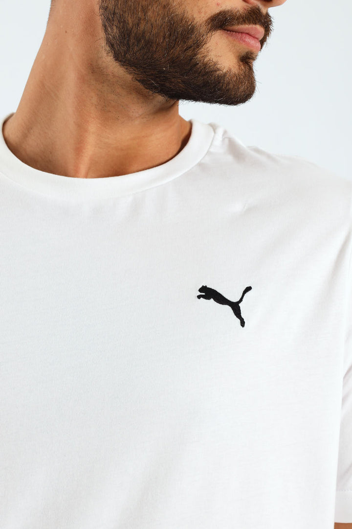 Essential Small Logo Tee - White
