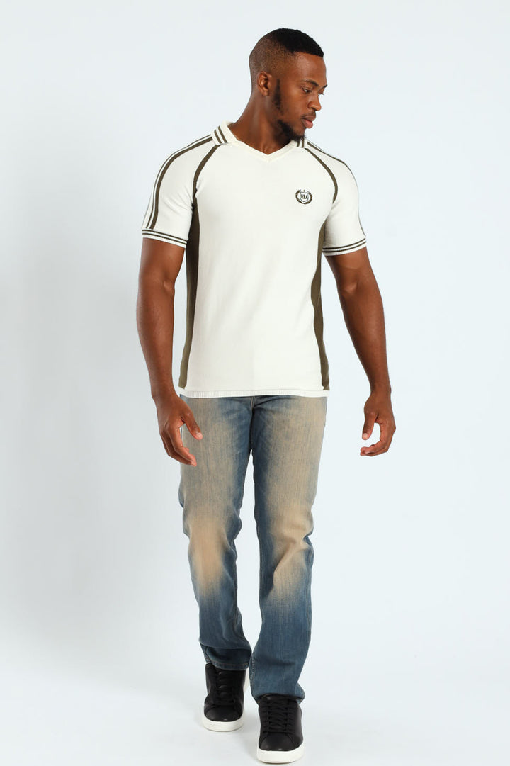 Fine Knit Sport Golfer - Ecru