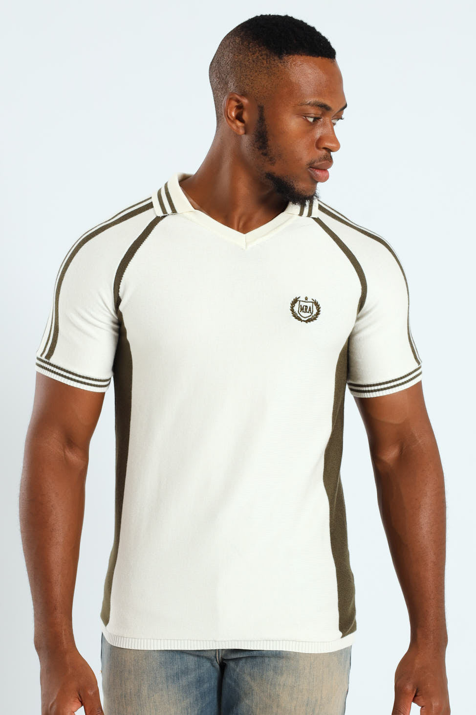 Fine Knit Sport Golfer - Ecru
