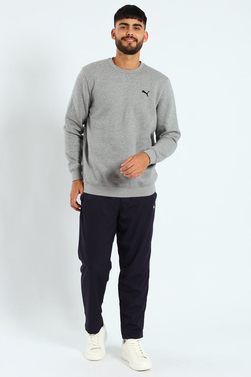 Essential Crew Fleece Top - Grey