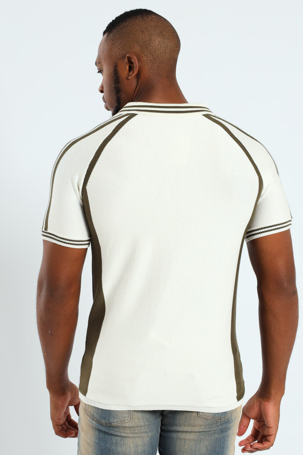 Fine Knit Sport Golfer - Ecru