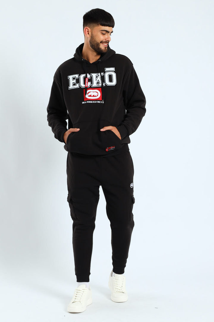 Box Script Hoody - Black