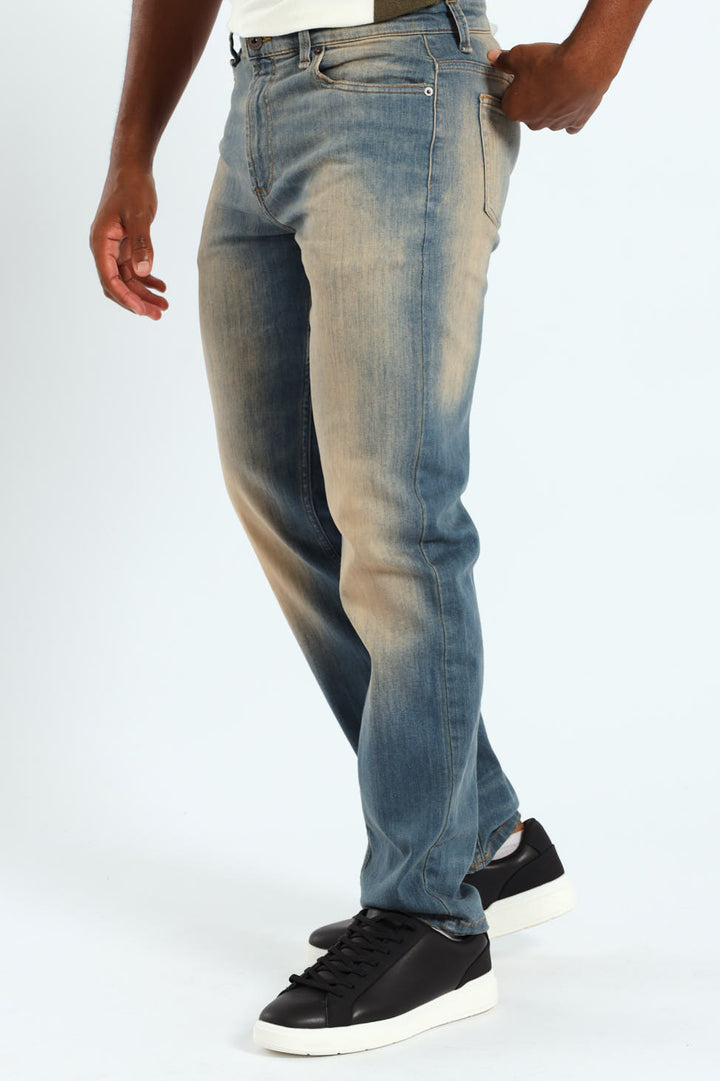 Slim Fit Denim - Tea Stain