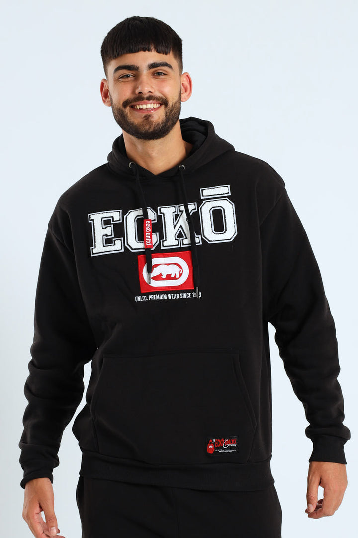 Box Script Hoody - Black