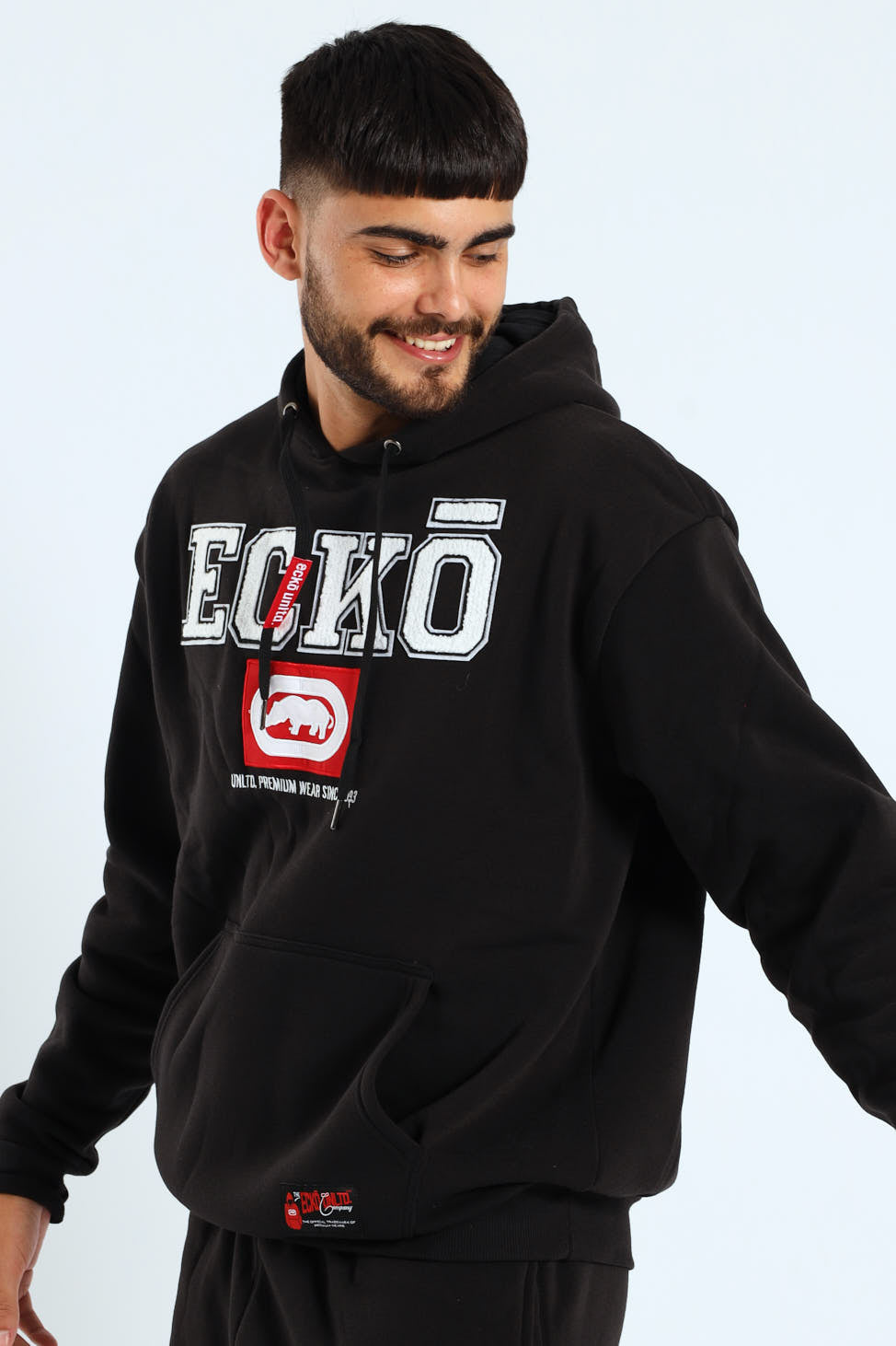 Box Script Hoody - Black