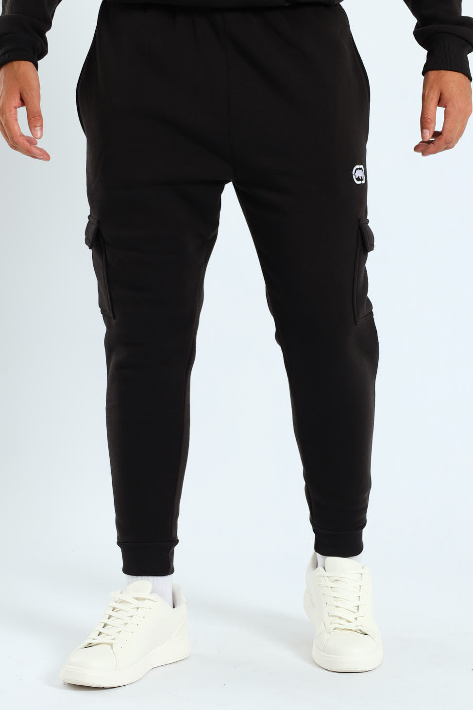 Core Fleece Cargo Jogger - Black