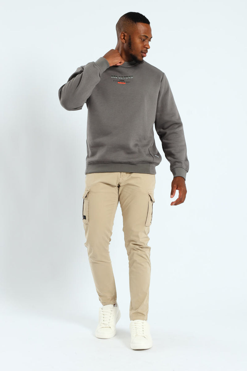 Elio Multi Print Sweatshirt - Dark Grey