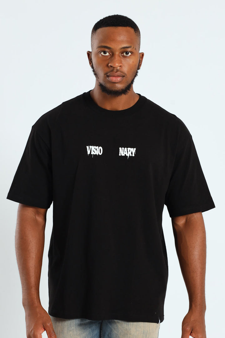 Teddy Oversized Tee - Black