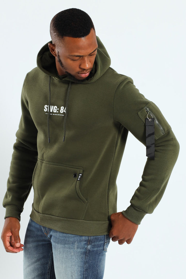 Long Sleeve Utility Fleece Hoody - Fatigue