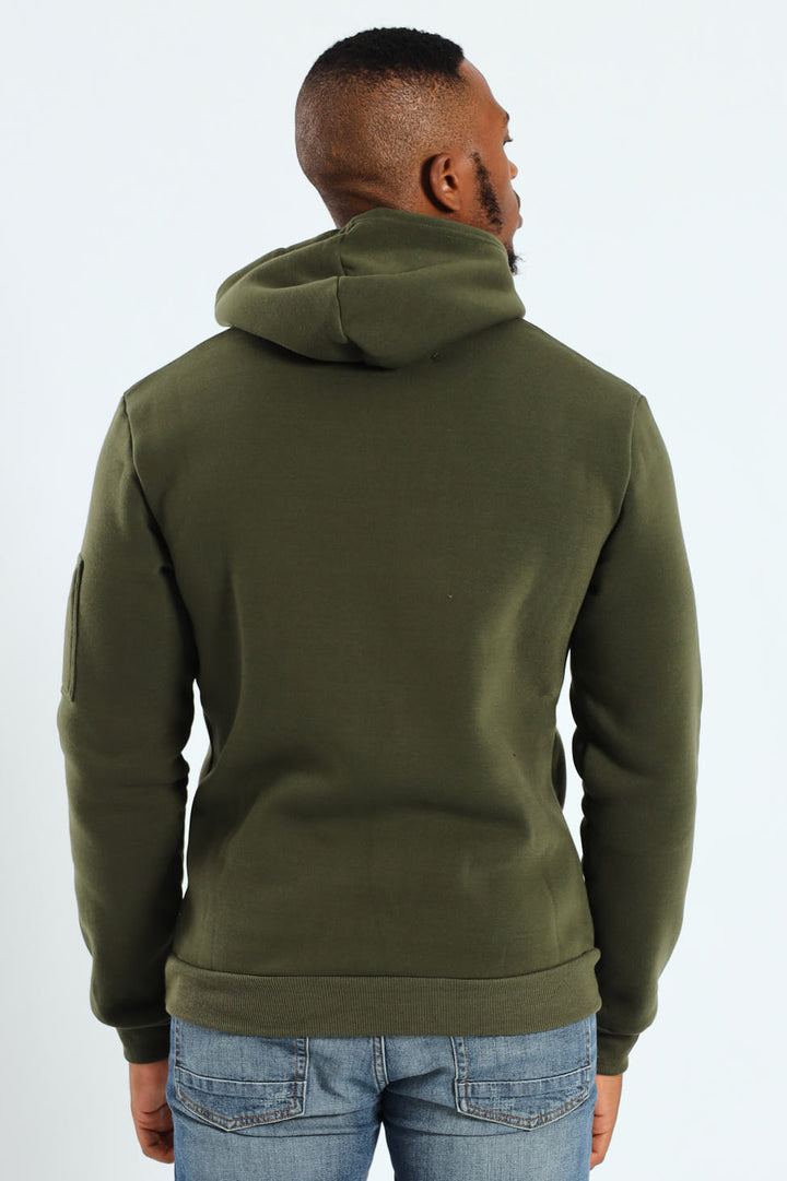 Long Sleeve Utility Fleece Hoody - Fatigue