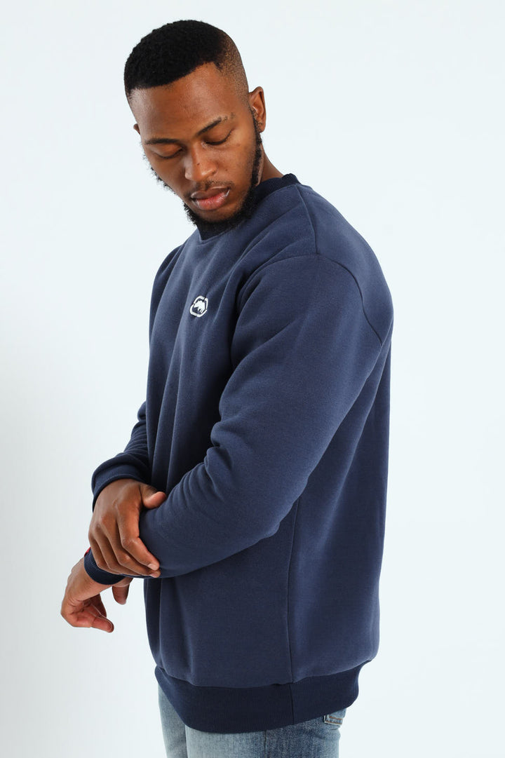 Never Out Crew Top - Navy